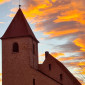 Kirche im Abendrot